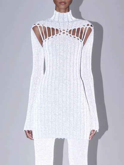 Dion Lee Stylish Reflective mini Dress