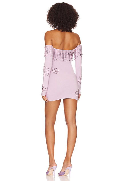 Daphne Beaded Stylish Mini Dress