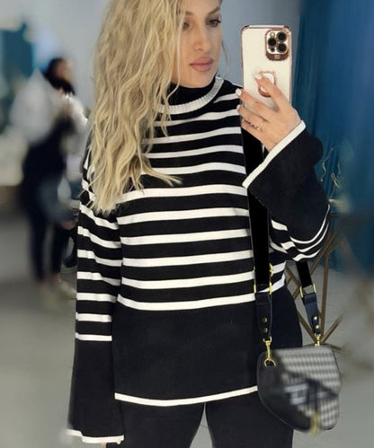 Stripe Lose Sweater Free From Label