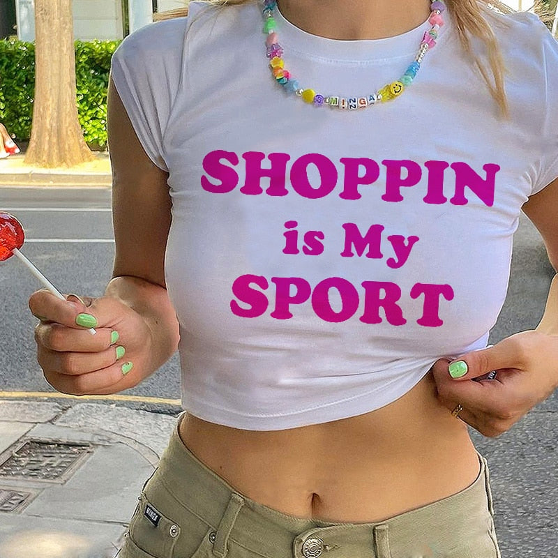 Shopping is my Charming Sport Graphic Tee