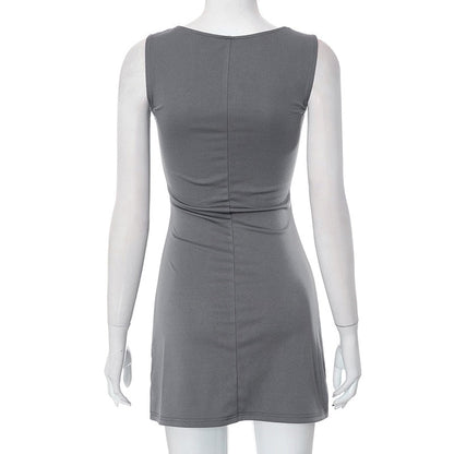 Grey Tank Stylish Mini Dress