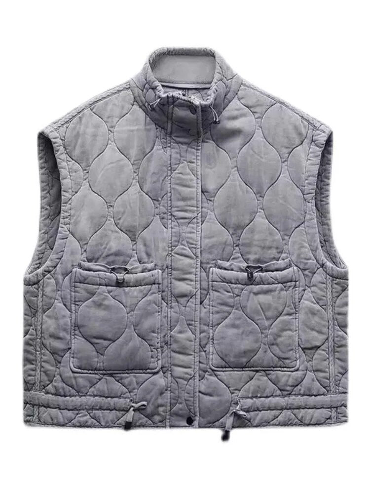 Padded Pocket Stylish Waistcoat Gilet