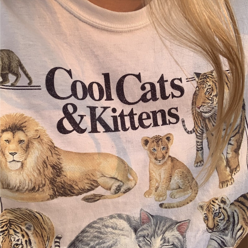 Cool Cats And Charming Kittens Graphic T-Shirt