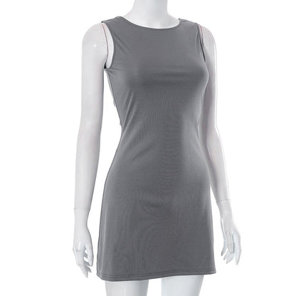 Grey Tank Stylish Mini Dress