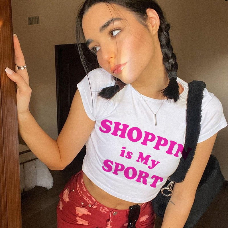 Shopping is my Charming Sport Graphic Tee