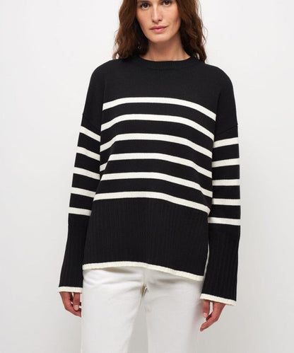 Stripe Lose Sweater Free From Label