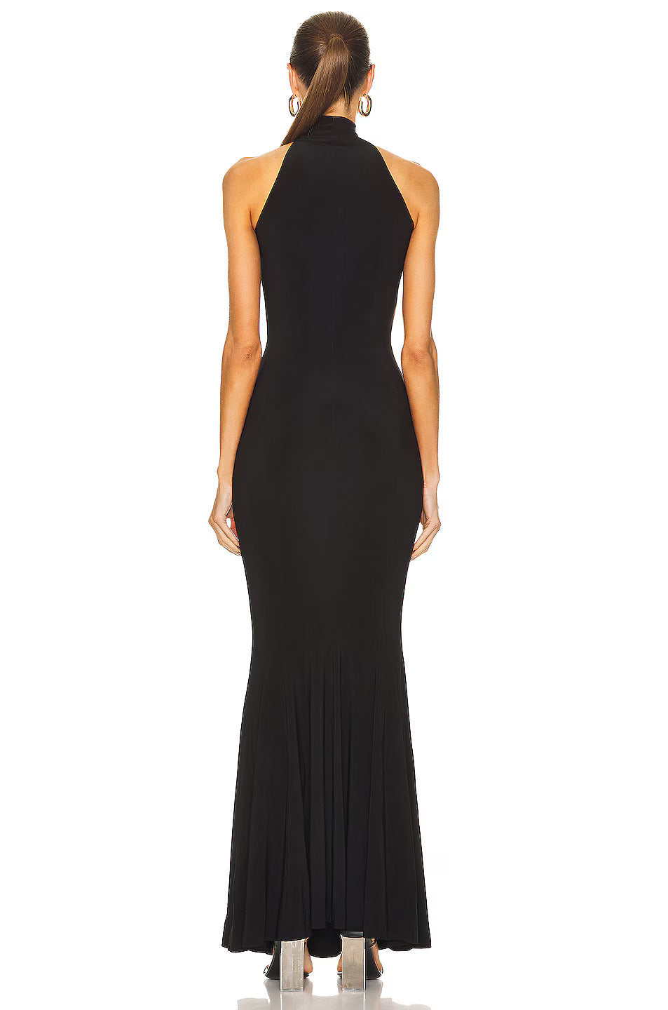 Turtleneck Strapless Stylish Fishtail Gown