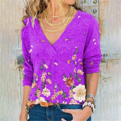 Women Clothing Autumn Spring Women Basic T Shirt New Fashion Long Sleeve V-Neck T Shirt Casual Slim Tops