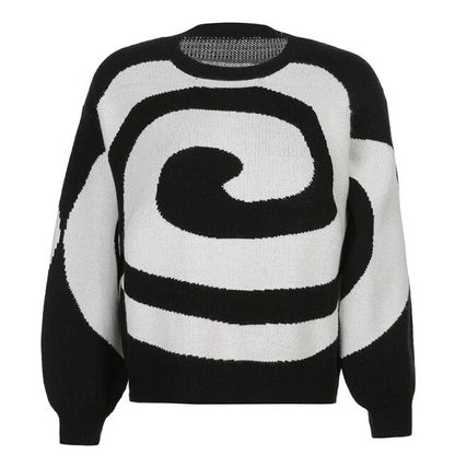 Swirly Print Sweater Free From Label