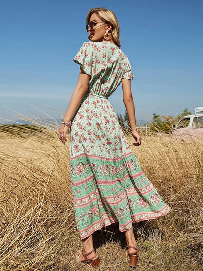 BerriesJam - Countryside Bohemian Casual Maxi Dress